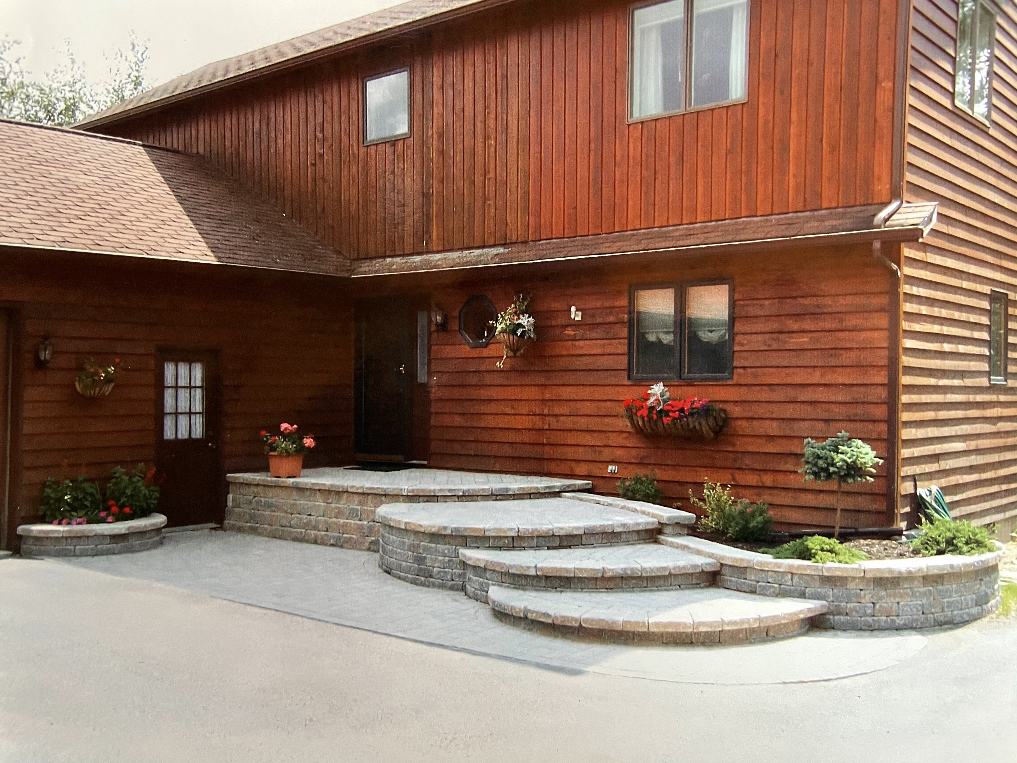 Stone Staircase Entry